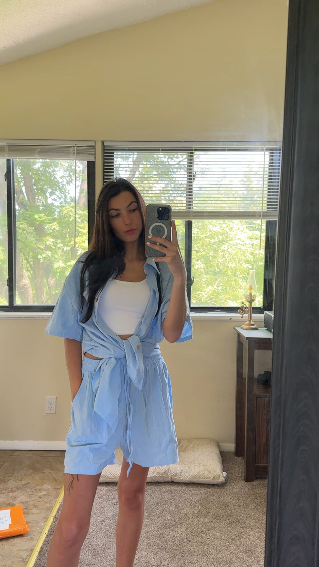 Lightweight linen two piece set that’s absolutely perfect for summer outings and a casual throw on outfit!!! #linen #twopeiceset #cozyoutfit #easyoutfit #matchingset 

#LTKFindsUnder50
