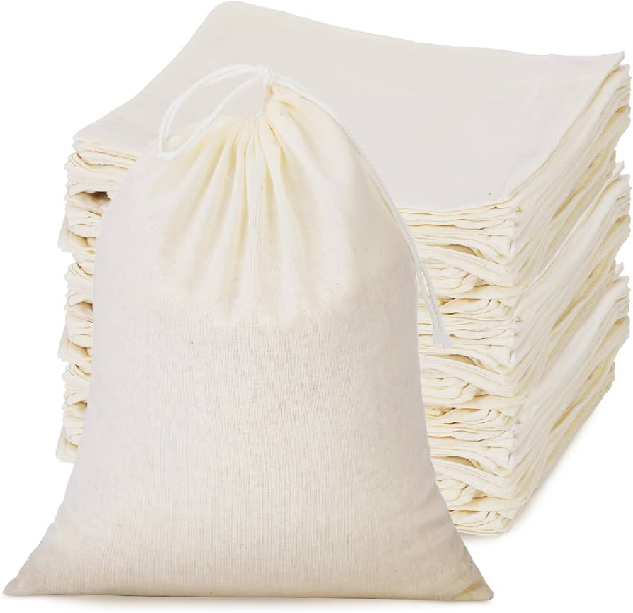 Amazon.com: Tatuo 50 Pieces 4 x 6 Inches Muslin Bags Cotton Drawstring Bags Canvas Linen Bag Sach... | Amazon (US)