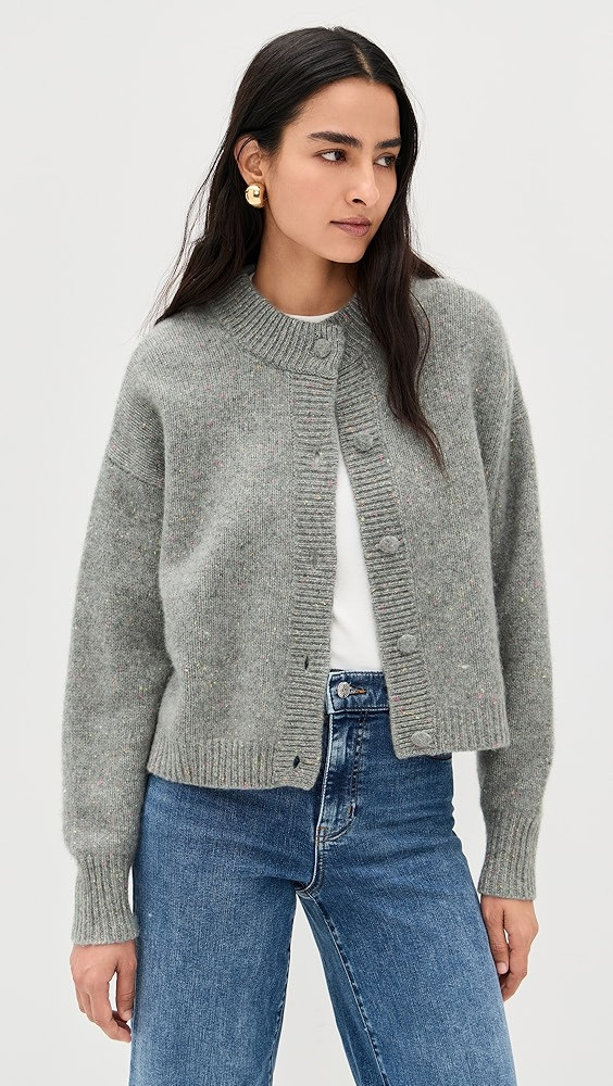 The Cashmere Fleck Cardigan | Shopbop