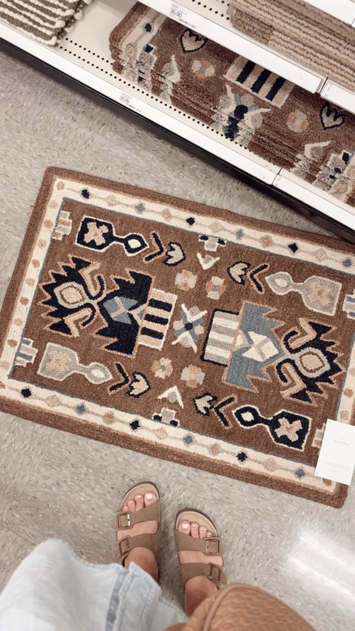 Spotted some cute new rugs at Target! Perfect for entryways, mushrooms, bathrooms, or by the front door on a covered porch.

#LTKSeasonal #LTKHome