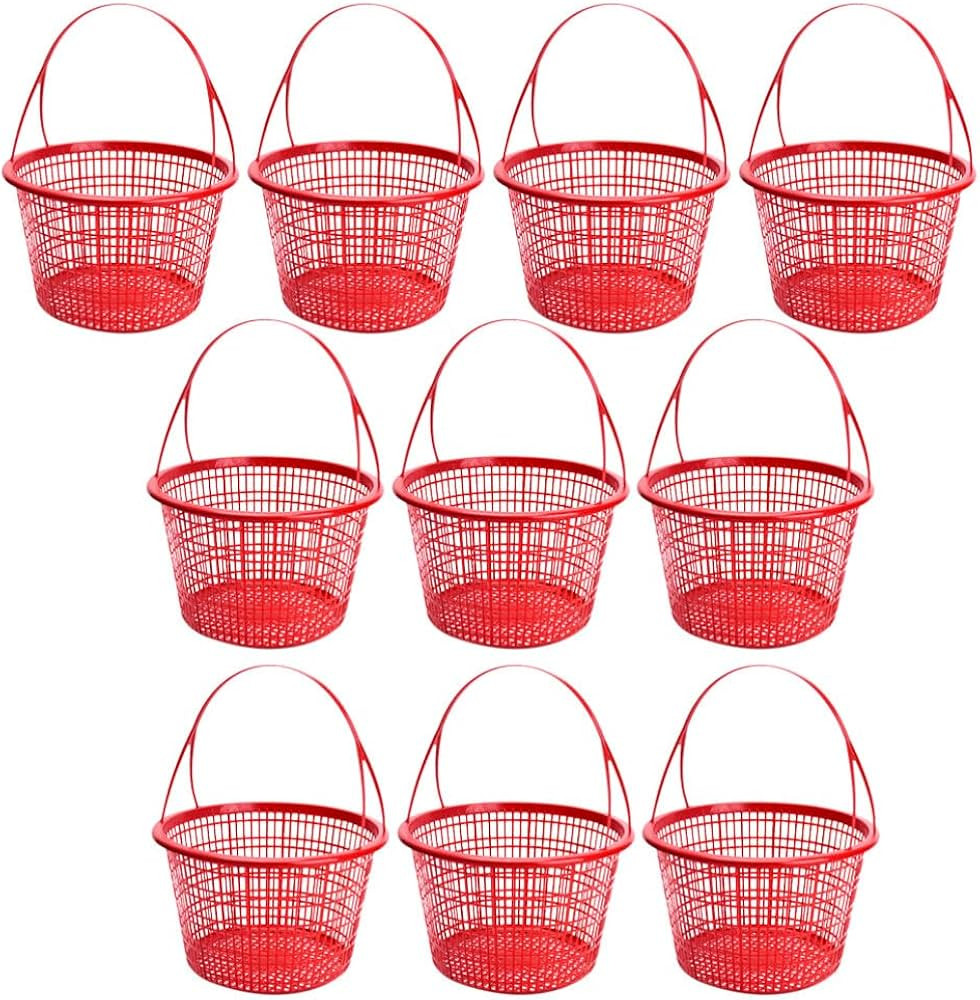 BESPORTBLE 10Pcs Plastic Berry Baskets Berry Boxes Picking Fruit Baskets Vegetable Baskets Strawb... | Amazon (US)