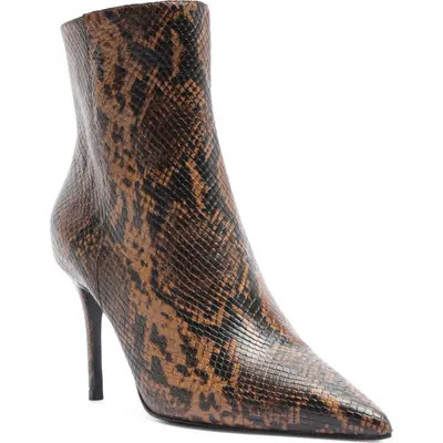 Schutz Mikki Mid Pointed Toe Bootie in Military Green at Nordstrom, Size 7 | Nordstrom