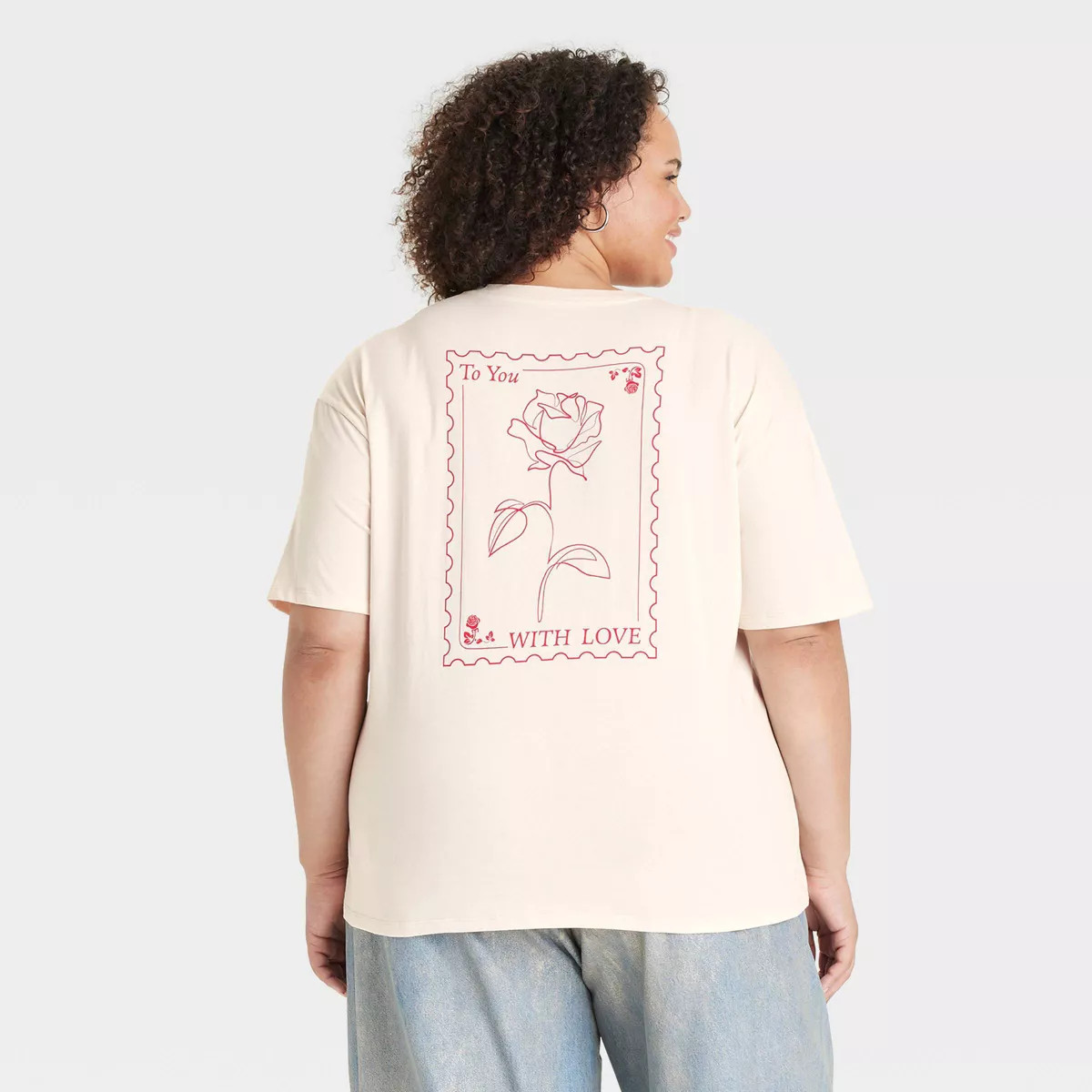 Women's Oversized Short Sleeve Graphic T-Shirt - Universal Thread™ White 1X | Target