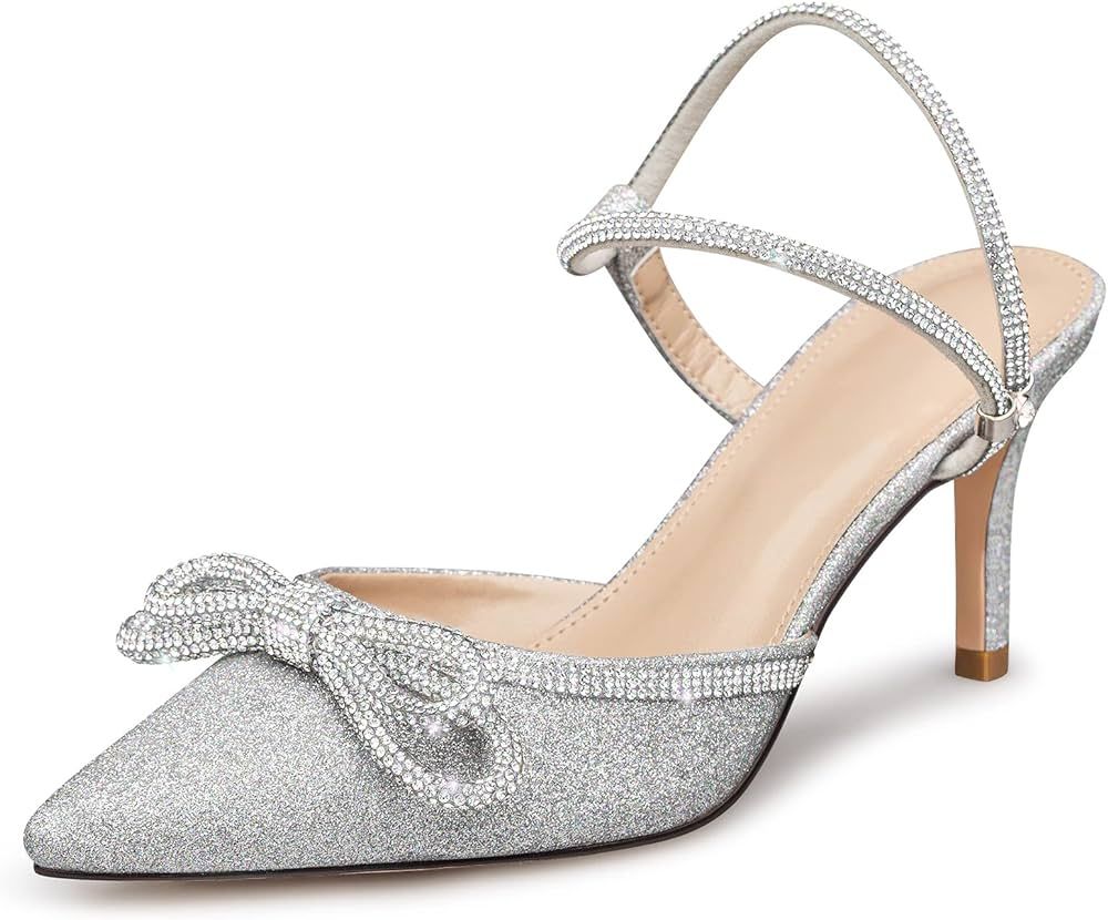Silver-sparkly Bow | Amazon (US)