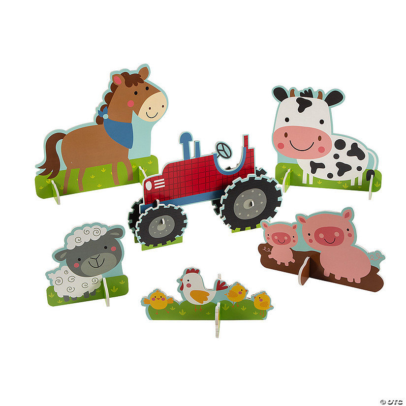 Farm Party Centerpieces - 6 Pc. | Oriental Trading Company