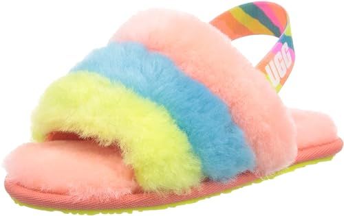 UGG Kids' Fluff Yeah Slide Motlee Slipper | Amazon (US)