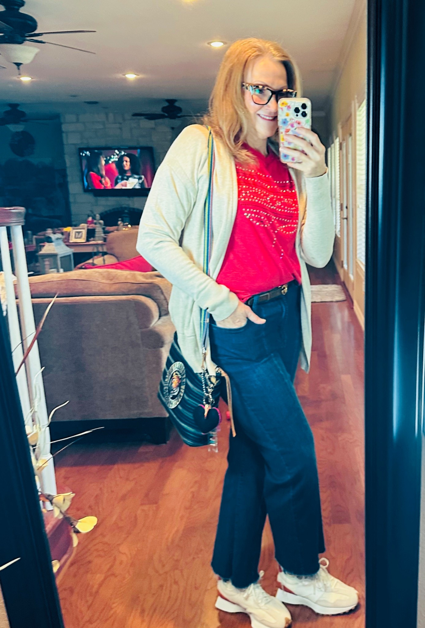 First day out solo after knee replacement. I’m meeting a dear friend and we are Off To See The Wizard. A must have after surgery… comfy jeans and a a new pair  of NB 327’s❤️

#LTKootd #LTKdayinmylife #LTKCyberWeek