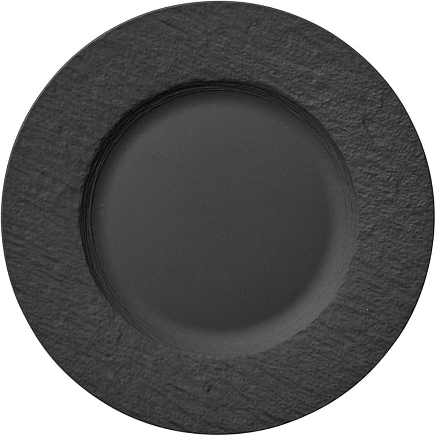 Villeroy & Boch Manufacture Rock Dinner Plate, 10.5 in, Premium Porcelain, Black | Amazon (US)