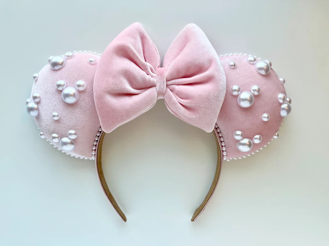 Pearl Velvet Inspired Mouse Ears Mickey Ears Headband | Etsy (US)