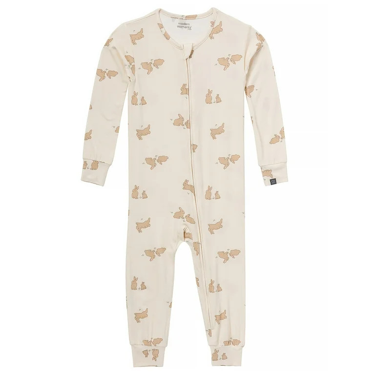 Modern Moments by Gerber Toddler Neutral Super Soft Easter One-Piece Pajama, Sizes 12 Months-5T | Walmart (US)