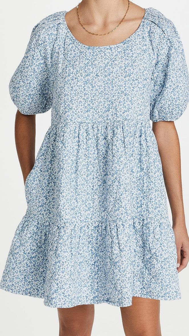 Puff Sleeve Tiered Mini Dress | Shopbop