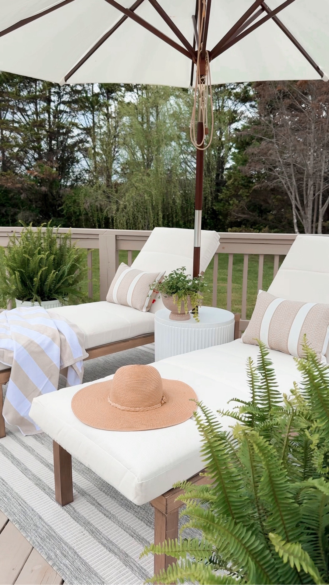 These extra cozy poolside loungers are a STEAL for the quality and size. And they fit perfectly in my cabana-style seating area. ☀️ 

#LTKSeasonal #LTKHome