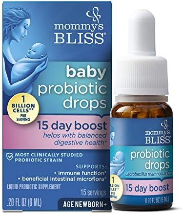 Mommy's Bliss Baby Probiotic Drops 15 Day Boost, 0.2 Ounce Bottle with Dropper | Amazon (US)