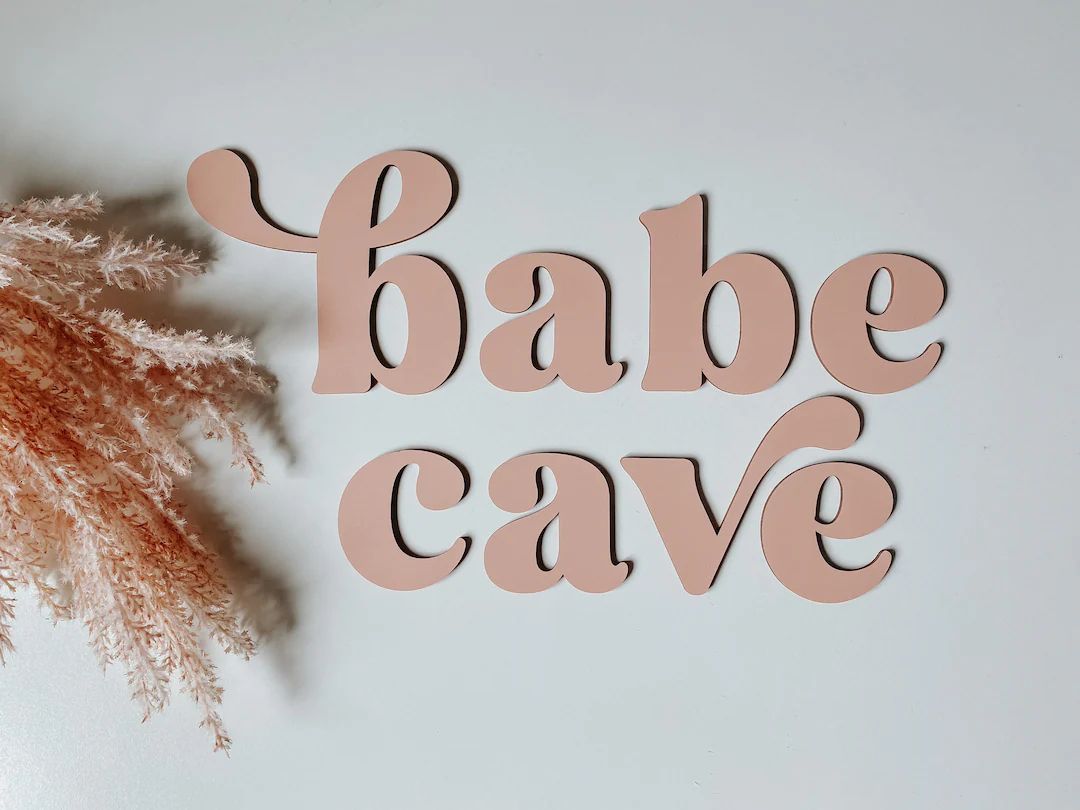 Babe Cave sign | Playroom Decor | Nursery Decor | Word Signs | Kids Decor | girls decor | sisters... | Etsy (US)
