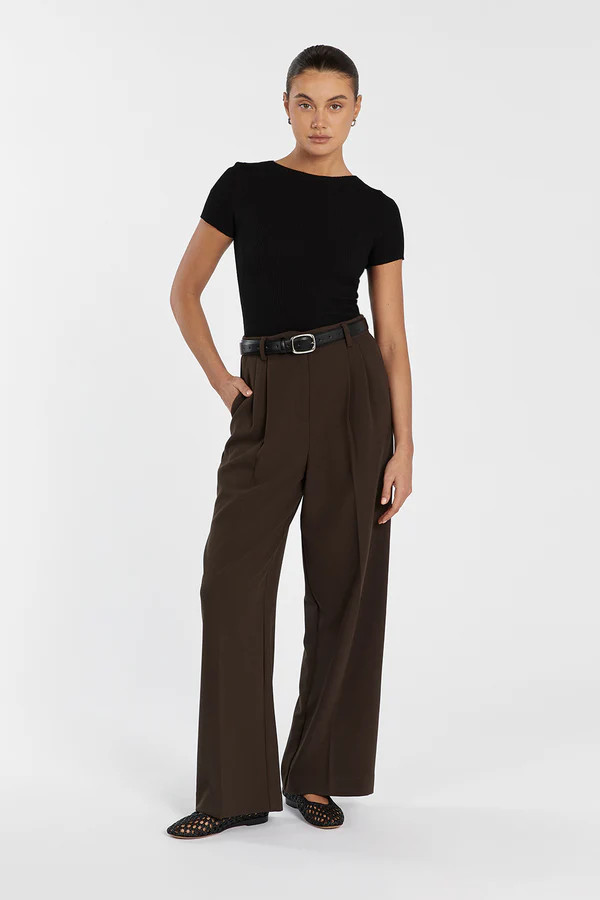 ZENDAYA BITTER CHOC PANT | DISSH