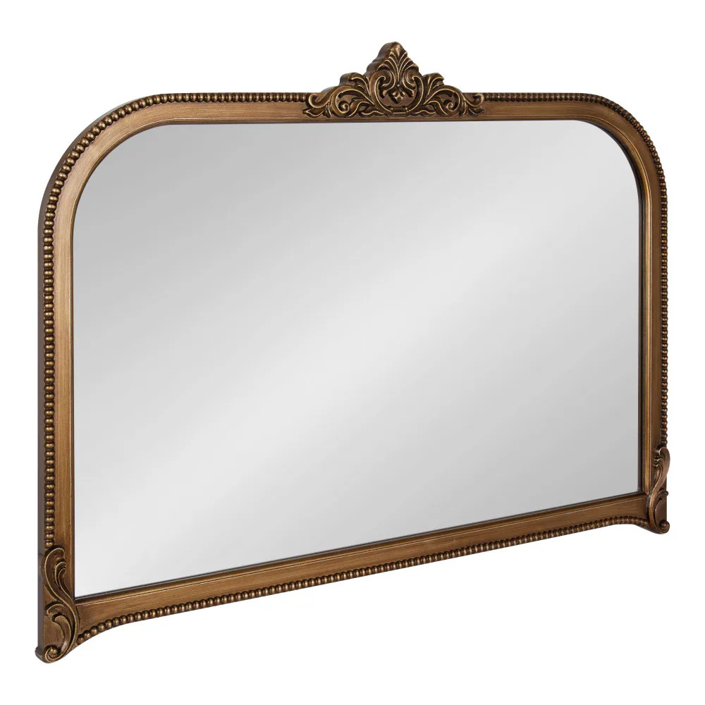 Kate and Laurel 40.00-in W x 30.00-in H Arch Gold Framed Wall Mirror one_size | 224448 | Lowe's