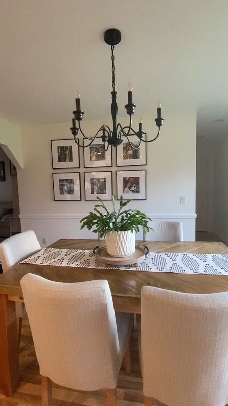 Dining room, chandelier, upholstered chairs, dinette, kitchenette, dining room update 

#LTKhome