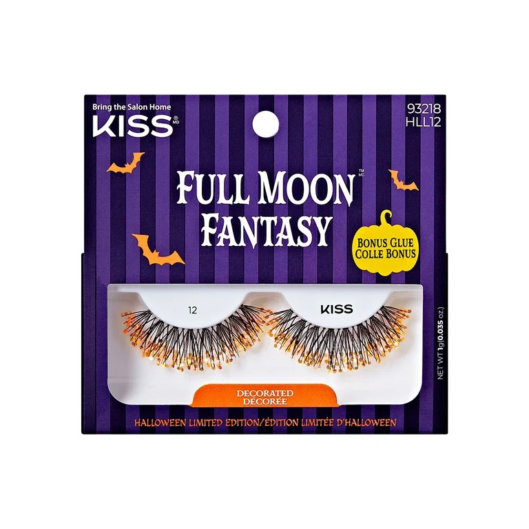 KISS Full Moon Fantasy, False Eyelashes, Alter Ego, 12mm-14mm, 1 Pair | Walmart (US)