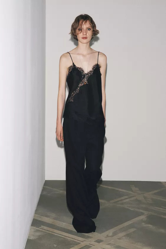 ZW COLLECTION LACE CAMISOLE TOP | Zara UK