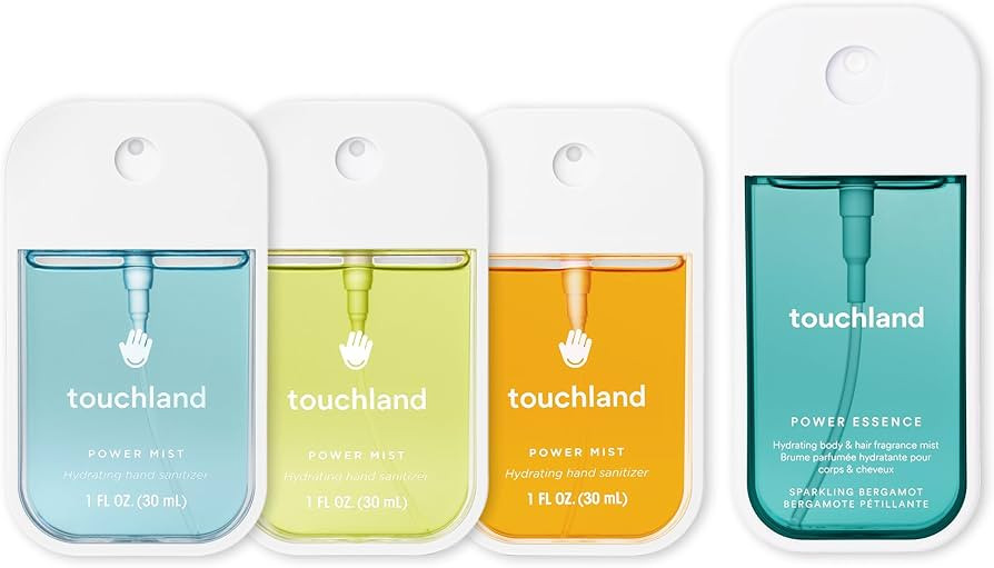 Touchland SUNLIT BURST SET, Power Mist Hydrating Hand Sanitizer Spray, (Citrus, Frosted Mint, Lem... | Amazon (US)