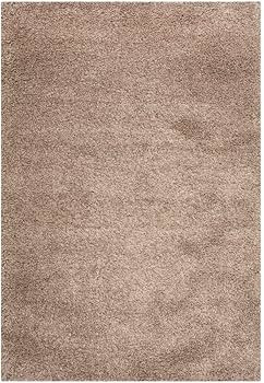 SAFAVIEH California Shag Collection Area Rug - 5'3" x 7'6", Taupe, Non-Shedding & Easy Care, 2-in... | Amazon (US)