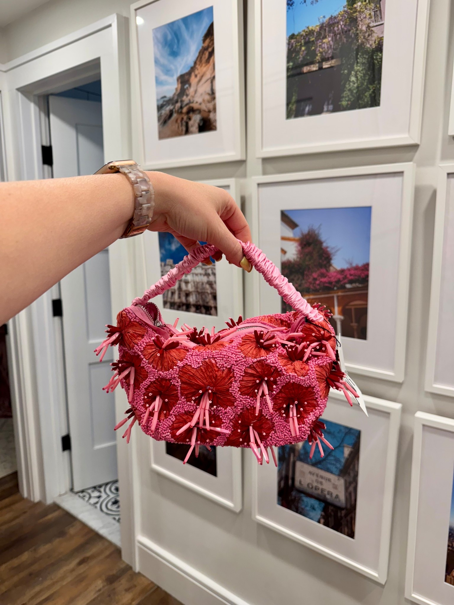 Wedding guest bag, pink beaded bad 

#LTKWedding #LTKItBag #LTKStyleTip