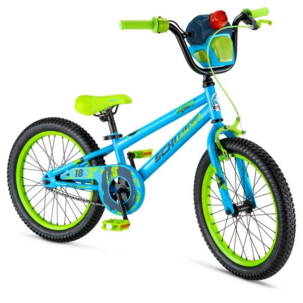 Schwinn Squirt Sidewalk Bike 18-inch wheels, blue / green | Walmart (US)