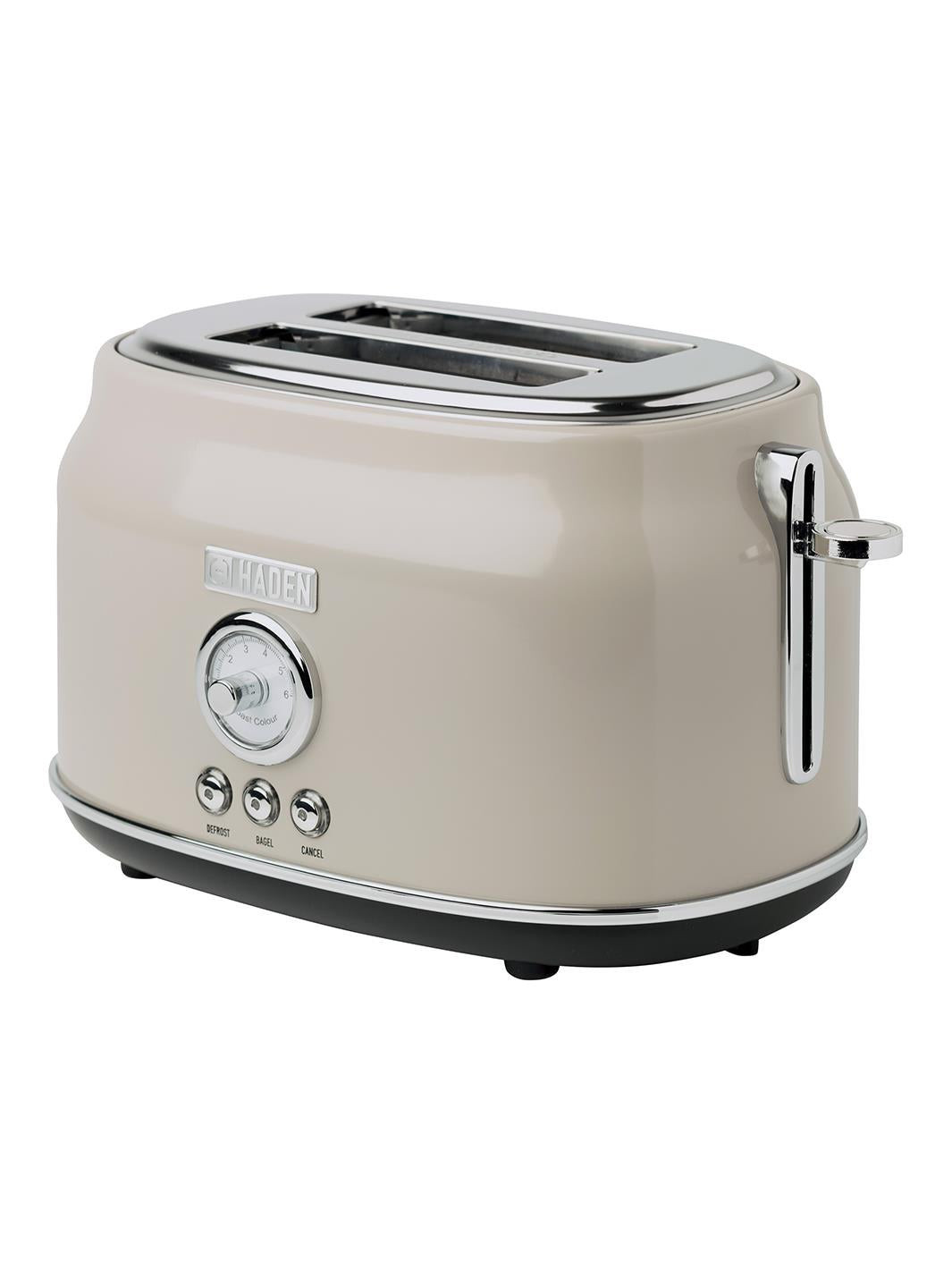 Haden Dorset 2-Slice Wide Slot Stainless Steel Toaster in Putty 12.5"W x 8.25"D x 7.5"H Lord & Taylo | Lord & Taylor