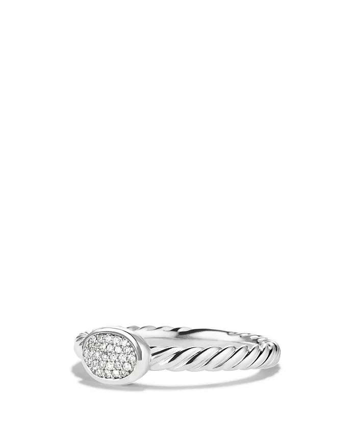 Petite Pavé Oval Ring with Diamonds | Bloomingdale's (US)