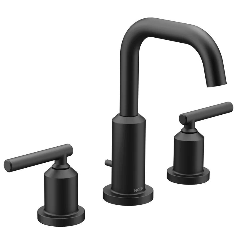 T61142BL Moen Gibson Two-Handle Widespread Bathroom Faucet Trim Kit, Valve Required | Wayfair North America