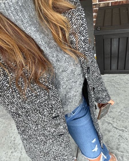 Grey sweater size Xs black and grey jacket size xxsp on sale jeans 24s winter outfit 

#LTKsalealert #LTKunder100 #LTKunder50