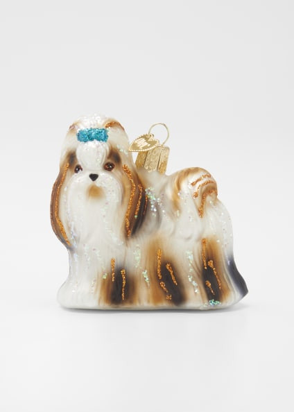 Old World Christmas Shih Tzu Glass Ornament | Bergdorf Goodman
