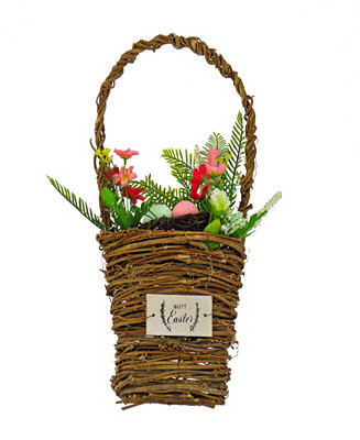 15" Easter Floral Wall Basket | Macy's