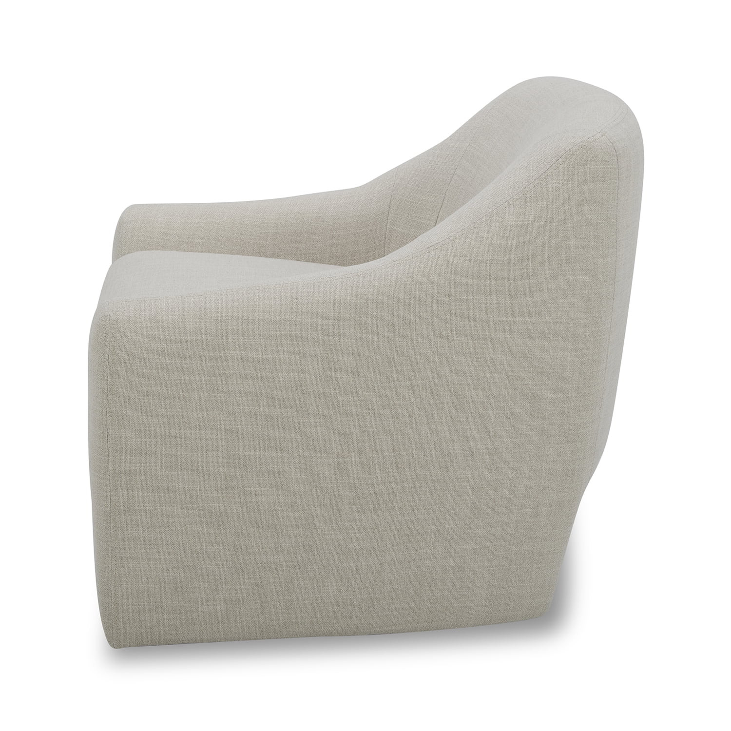 Better Homes & Gardens Emerson Curvy Accent Chair, Cream Linen | Walmart (US)