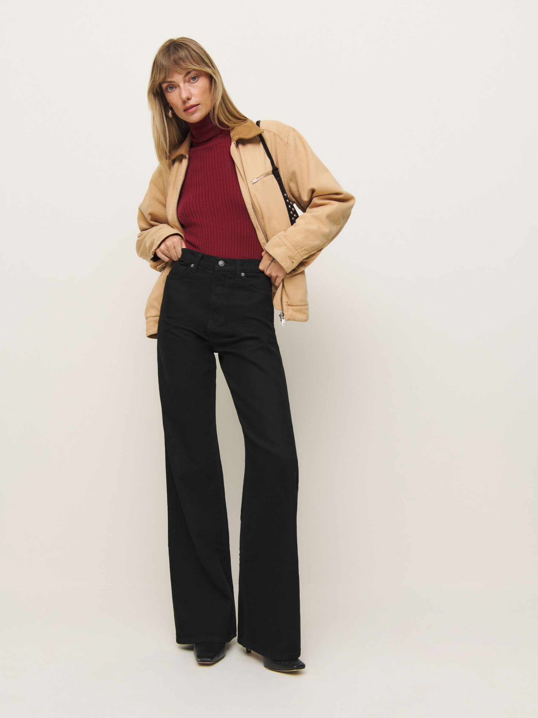 Cary Stretch High Rise Slouchy Wide Leg Jeans | Reformation (Global)