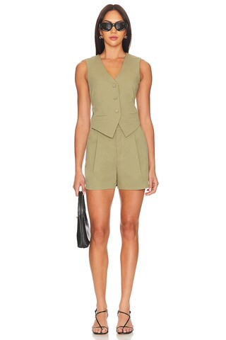 Maribel Vest in Olive | Revolve Clothing (Global)