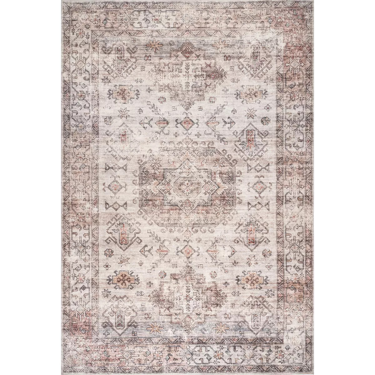 nuLOOM Parisa Vintage Medallion Bordered Area Rug | Target