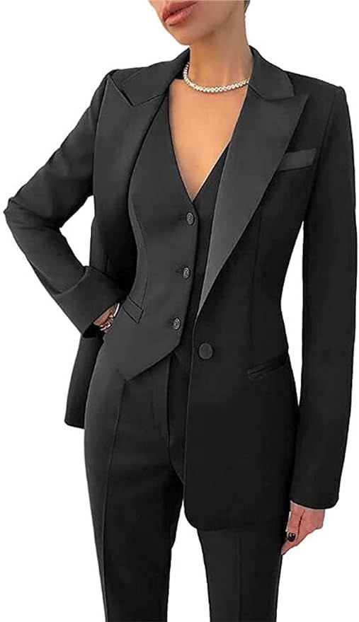 Women Pantsuits Wedding Tuxedos Party Wear Suits Formal Business Suits | Amazon (US)