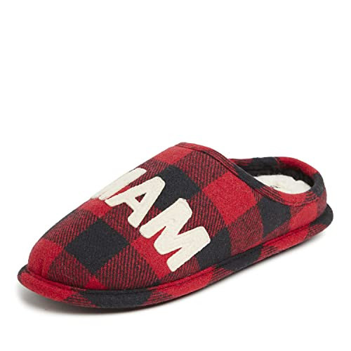 Dearfoams Women's Mama Bear 2021 Retired Colors Slipper, Red Mamá OSO, Medium | Amazon (US)