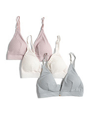 3pk Ribbed Triangle Bralettes | TJ Maxx