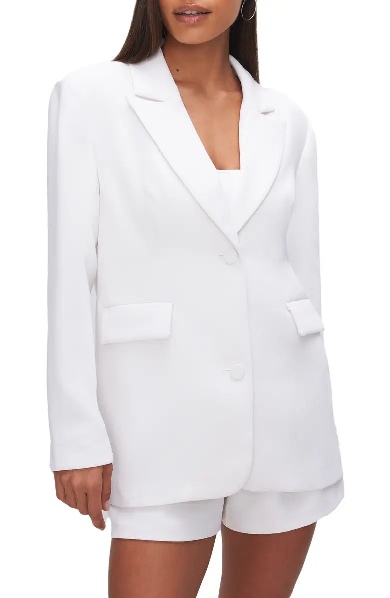 Good American Luxe Suiting Boyfriend Blazer | Nordstrom | Nordstrom