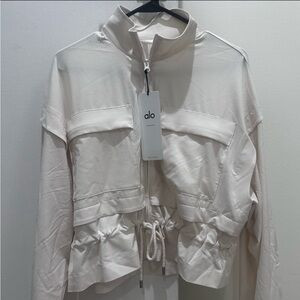 Alo Yoga Ready Set Jacket Ivory Medium New | Poshmark