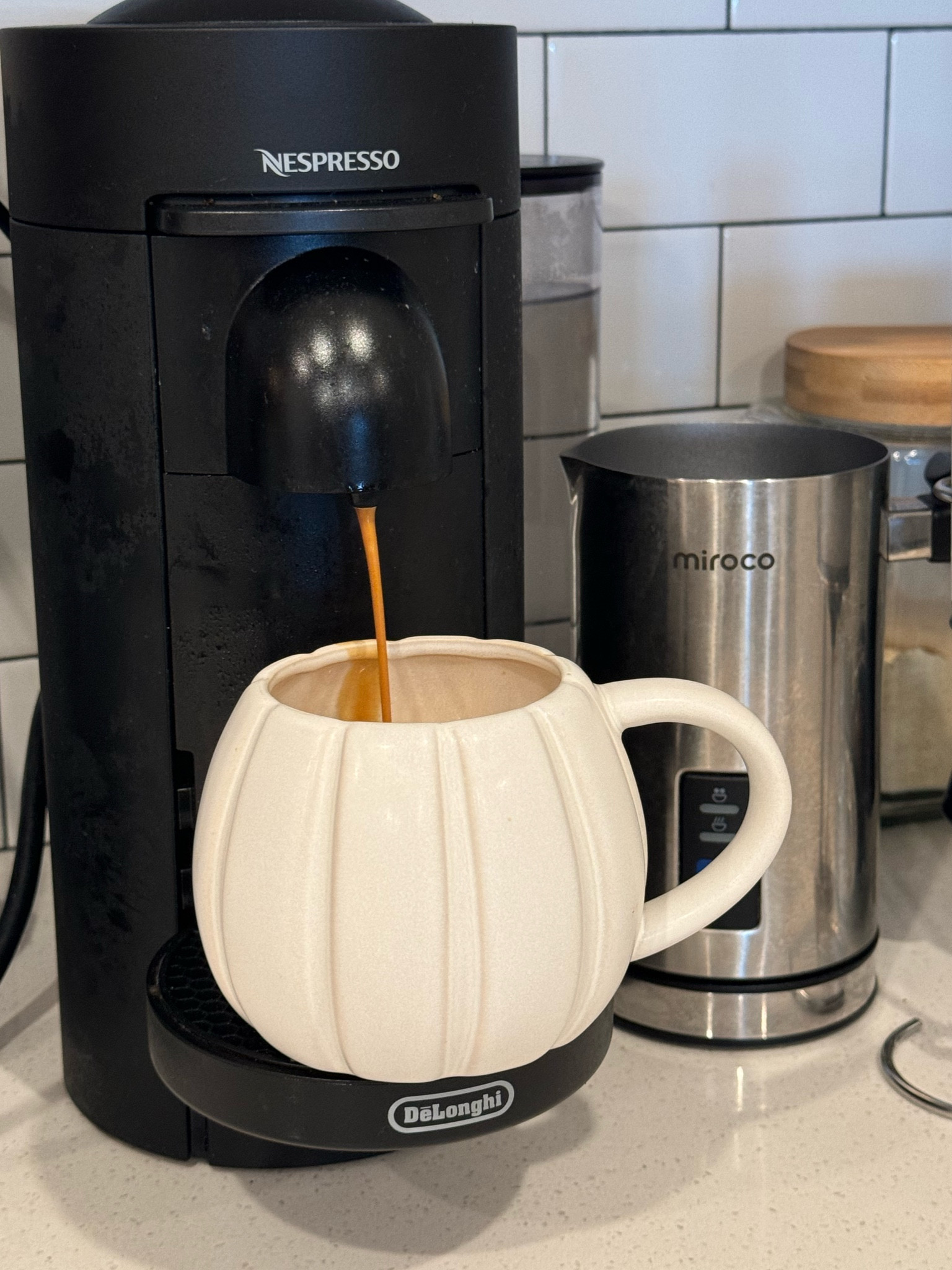 Pumpkin mug 🤍🎃 

#LTKHome #LTKSeasonal #LTKFindsUnder100