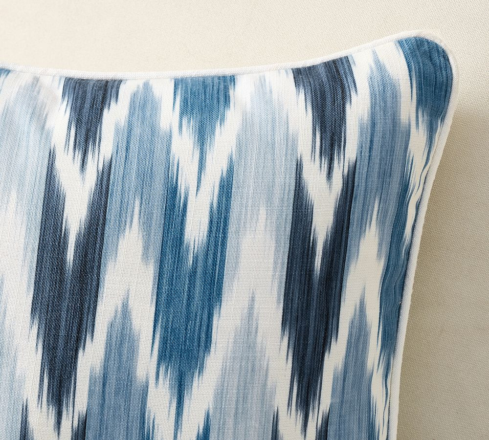 Kravet Reversible Ikat Lumbar Outdoor Pillow | Pottery Barn (US)