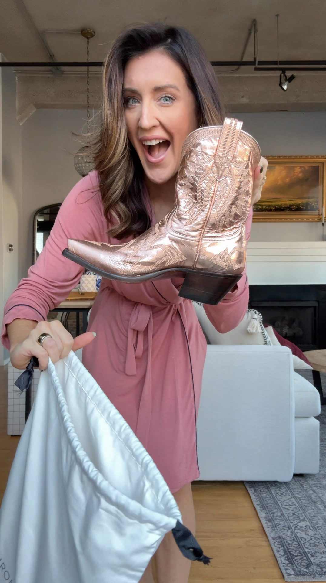 Rodeo round up western outfit! How fun are these Miron Crosby rose gold cowboy boots?! They also come in so many other colors. I took my true size in everything head to toe. 

#LTKWatchNow #LTKFestival #LTKSpringSale