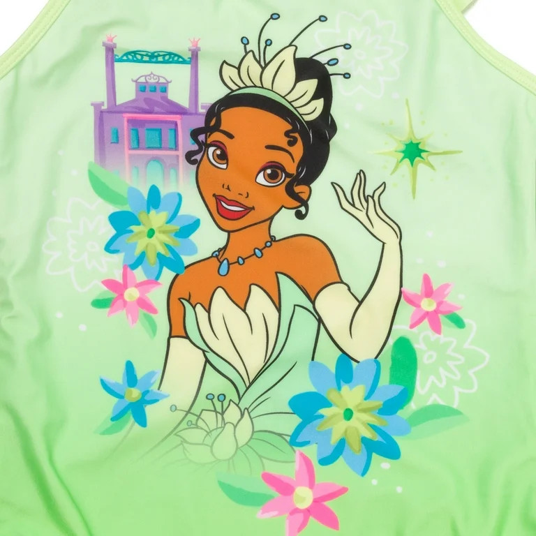 Disney Princess Tiana UPF 50+ One-Piece Swimsuit (Girl’s) | Walmart (US)