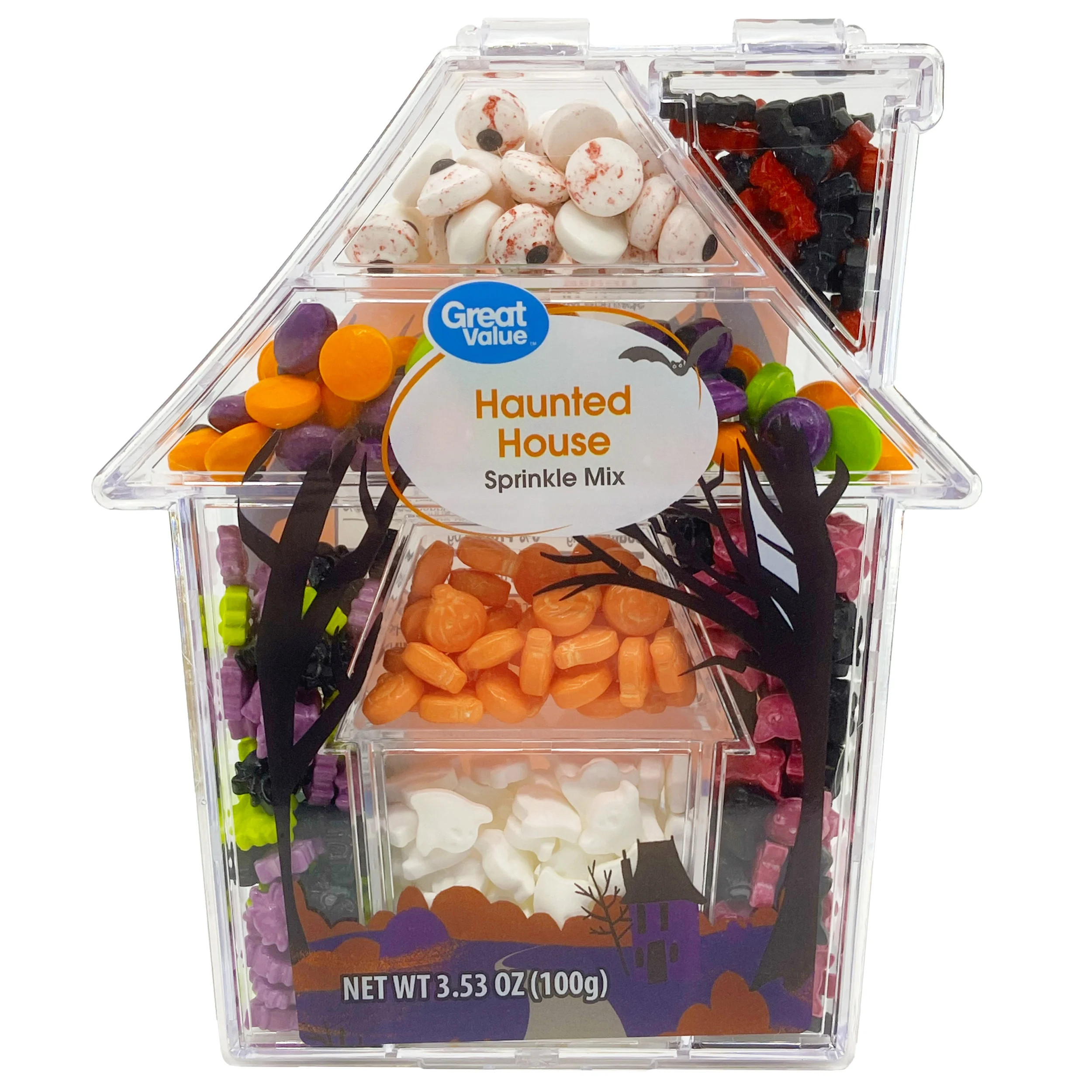 Great Value Haunted House Halloween Sprinkles, 3.53oz | Walmart (US)