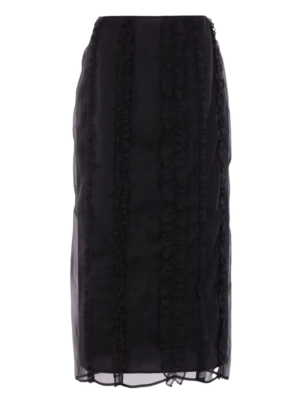 Cecilie Bahnsen Ruffled Midi Skirt | Cettire Global