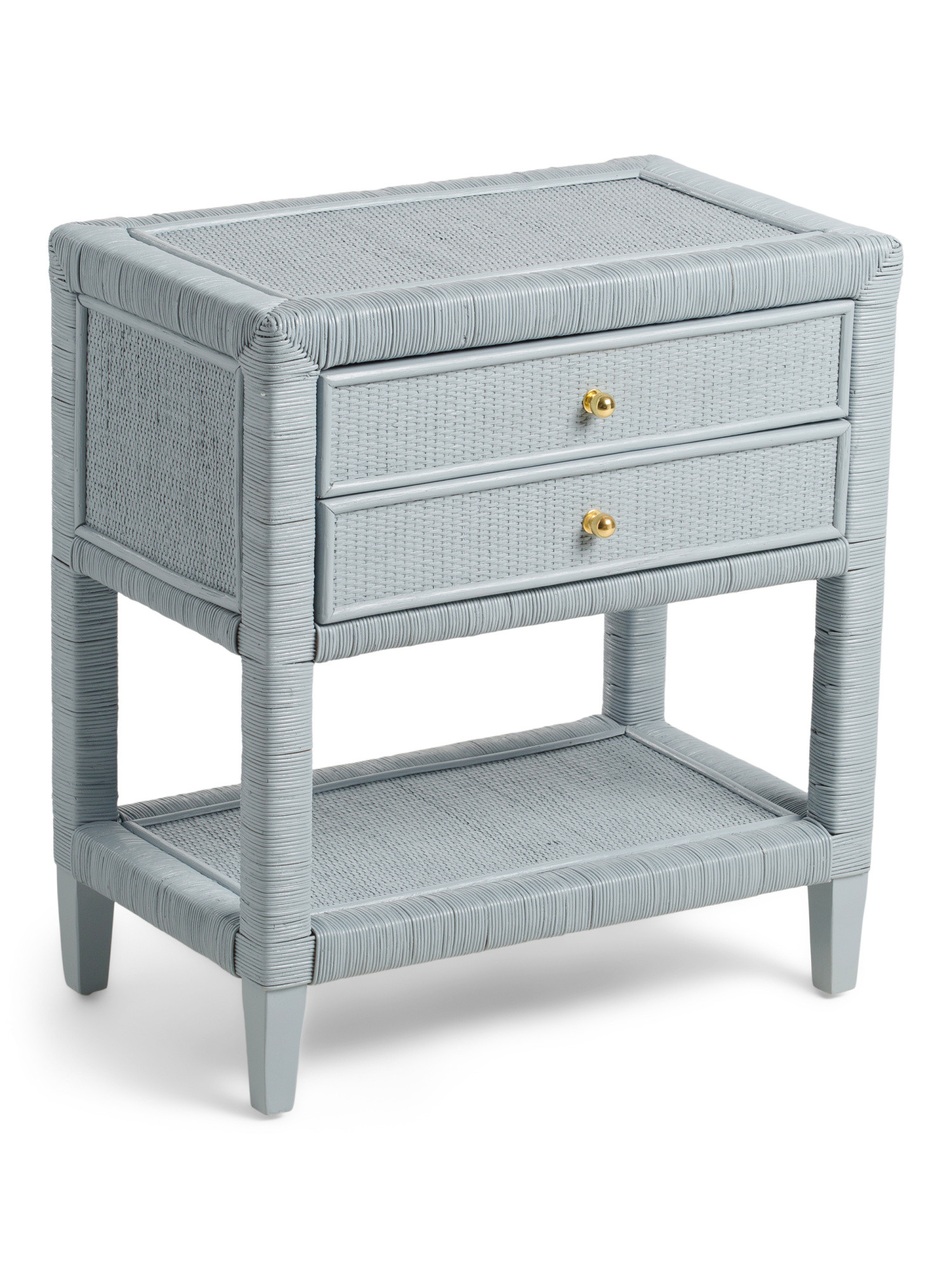 26in Rattan 2 Drawer Nightstand | Marshalls