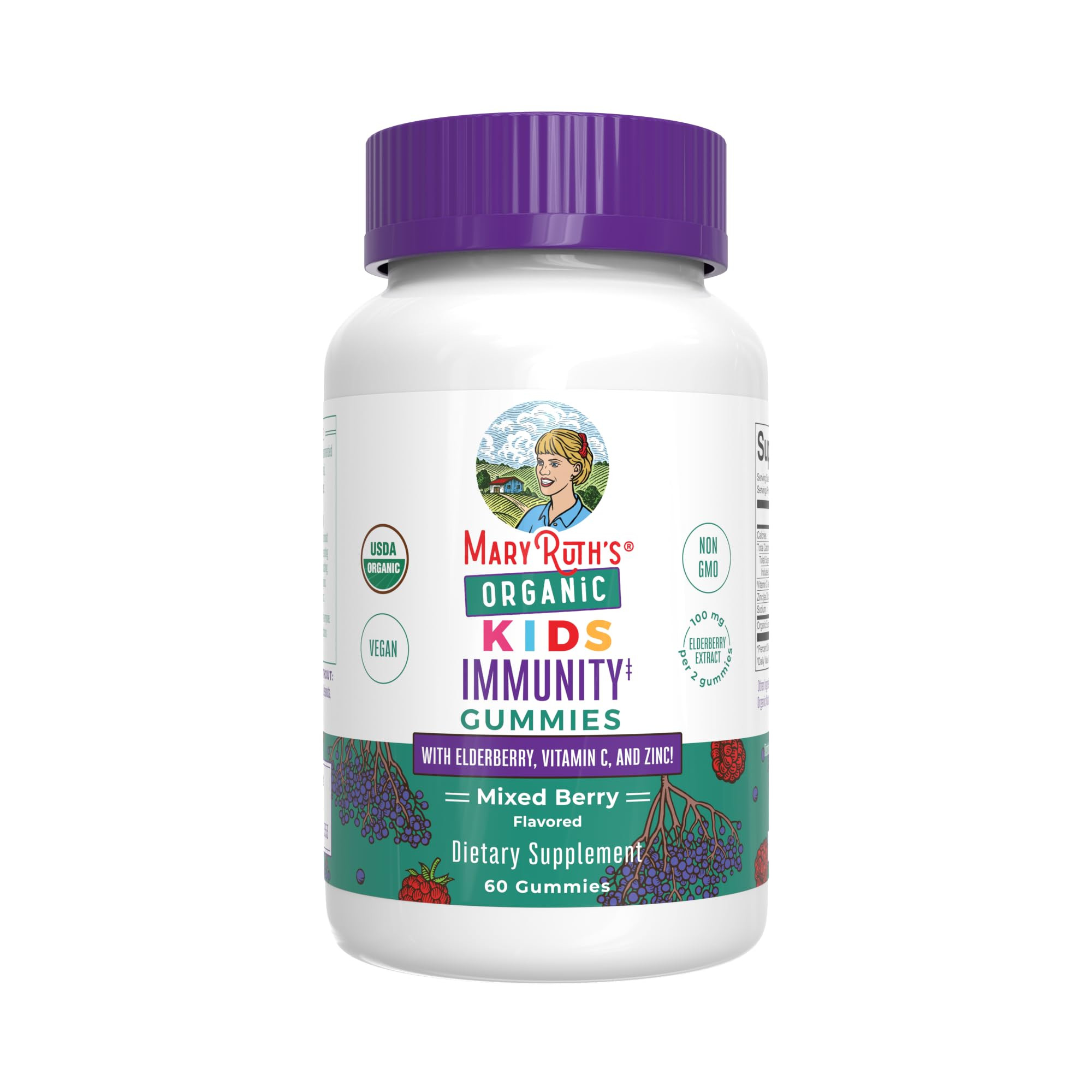 MaryRuth Organics Kids Immune Support Gummies | USDA Organic | Vitamin C, Zinc, and Elderberry Gu... | Amazon (US)